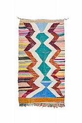 Marokkolainen Kilim matto Boucherouite 125 x 225 cm