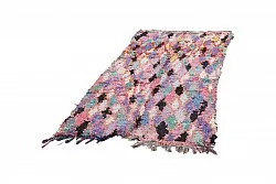Marokkolainen Kilim matto Boucherouite 220 x 105 cm