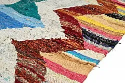 Marokkolainen Kilim matto Boucherouite 125 x 225 cm