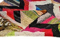 Marokkolainen Kilim matto Boucherouite 135 x 305 cm