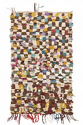 Marokkolainen Kilim matto Boucherouite 215 x 130 cm