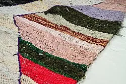 Marokkolainen Kilim matto Boucherouite 125 x 230 cm