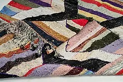 Marokkolainen Kilim matto Boucherouite 125 x 230 cm