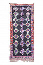 Marokkolainen Kilim matto Boucherouite 300 x 135 cm