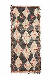 Marokkolainen Kilim matto Boucherouite 245 x 120 cm