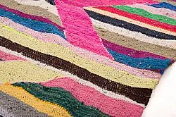 Marokkolainen Kilim matto Boucherouite 135 x 260 cm