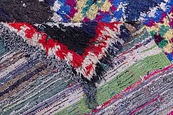 Marokkolainen Kilim matto Boucherouite 265 x 140 cm