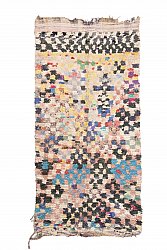 Marokkolainen Kilim matto Boucherouite 250 x 130 cm