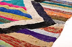 Marokkolainen Kilim matto Boucherouite 135 x 245 cm