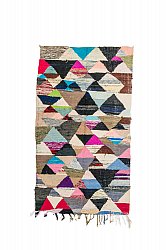 Marokkolainen Kilim matto Boucherouite 125 x 220 cm