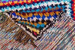 Marokkolainen Kilim matto Boucherouite 210 x 140 cm