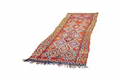 Marokkolainen Kilim matto Boucherouite 285 x 100 cm