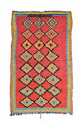 Marokkolainen Kilim matto Boucherouite 240 x 145 cm