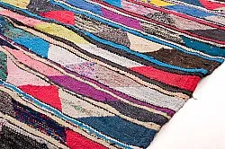 Marokkolainen Kilim matto Boucherouite 130 x 225 cm