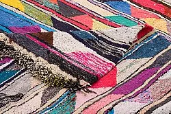 Marokkolainen Kilim matto Boucherouite 130 x 225 cm