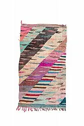 Marokkolainen Kilim matto Boucherouite 135 x 245 cm