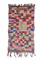 Marokkolainen Kilim matto Boucherouite 230 x 125 cm