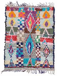 Marokkolainen Kilim matto Boucherouite 195 x 150 cm