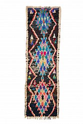 Marockansk Boucherouite-matta 260 x 80 cm
