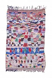 Marokkolainen Kilim matto Boucherouite 215 x 140 cm