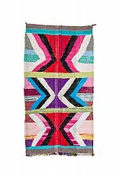 Marokkolainen Kilim matto Boucherouite 140 x 255 cm