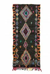 Marokkolainen Kilim matto Boucherouite 285 x 120 cm