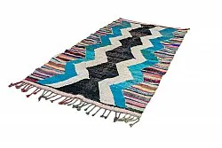 Marokkolainen Kilim matto Boucherouite 140 x 255 cm