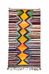 Marokkolainen Kilim matto Boucherouite 150 x 285 cm