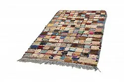 Marokkolainen Kilim matto Boucherouite 205 x 115 cm