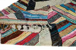 Marokkolainen Kilim matto Boucherouite 125 x 265 cm