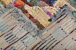 Marokkolainen Kilim matto Boucherouite 205 x 115 cm