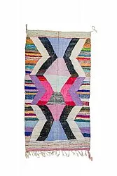 Marokkolainen Kilim matto Boucherouite 130 x 225 cm