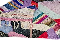Marokkolainen Kilim matto Boucherouite 130 x 225 cm