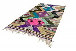 Marokkolainen Kilim matto Boucherouite 145 x 260 cm