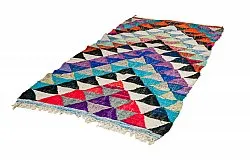 Marokkolainen Kilim matto Boucherouite 130 x 250 cm