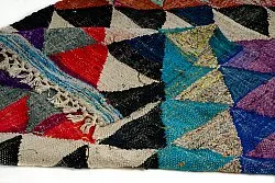 Marokkolainen Kilim matto Boucherouite 130 x 250 cm