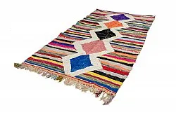 Marokkolainen Kilim matto Boucherouite 135 x 270 cm