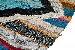 Marokkolainen Kilim matto Boucherouite 120 x 275 cm