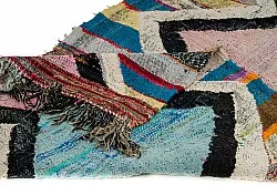 Marokkolainen Kilim matto Boucherouite 120 x 275 cm