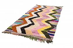 Marokkolainen Kilim matto Boucherouite 145 x 290 cm