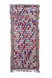 Marokkolainen Kilim matto Boucherouite 285 x 125 cm