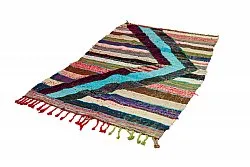 Marokkolainen Kilim matto Boucherouite 115 x 215 cm