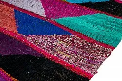 Marokkolainen Kilim matto Boucherouite 125 x 260 cm