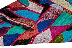 Marokkolainen Kilim matto Boucherouite 125 x 260 cm