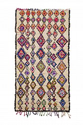 Marokkolainen Kilim matto Boucherouite 260 x 135 cm