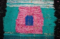 Marokkolainen Kilim matto Boucherouite 140 x 225 cm