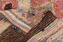 Marokkolainen Kilim matto Boucherouite 255 x 100 cm