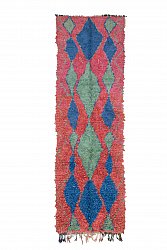 Marokkolainen Kilim matto Boucherouite 330 x 100 cm
