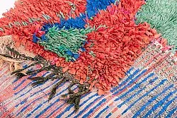 Marokkolainen Kilim matto Boucherouite 330 x 100 cm