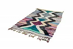 Marokkolainen Kilim matto Boucherouite 140 x 220 cm